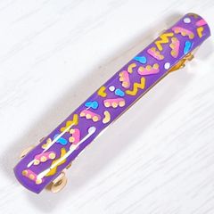 派手かわ　バレッタ　レトロ　メンフィス