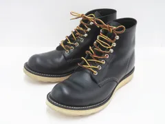 美品　復刻犬タグ　8165 レッドウィングUS8.5D プレーントゥ　ブラック REDWING RW-8165 カスタム 四角犬タグ 98年製 - 赤い羽BLOG