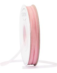★【JOKOVIKI】ピンクオーガンジーリボン 3mm幅 - ギフト包装、ブーケ、ウェディング招待状、フラワーアレンジメントに最適 - 91メートル/巻