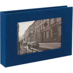 セキセイ ハーパーハウス フレームポケットアルバム Lサイズ40枚収容 ネイビー XP-2740-15 （1点）