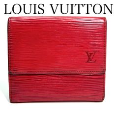 LOUIS VUITTON ルイヴィトン エピ  ポルトモネ ビエ カルトクレディ 三つ折り財布 赤 レッド