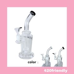 420friendly "Black Leaf" Bubbler -ガラスバブラーシャワーヘッド- 21cm