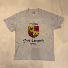 90s　oneita　半袖　Tシャツ　アート　カレッジ　Y2K　【T-402】