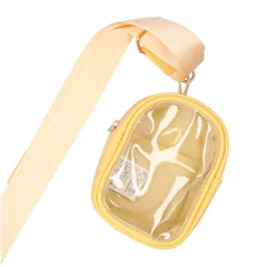 ☆ イエロー ☆ ALTROSE ぬいポーチ付ベルトストラップ ショルダーストラップ 長さ調節 スマホ ショルダー ストラップ 太め スマホショルダー スマホストラップ 付け替え ネックストラップ 携帯 スマートフォン ポーチ付き 推し活 ぬいポーチ