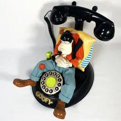 ディズニー グーフィー 電話 レトロ トーキングテレフォン 黒電話