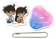 【中古】キーホルダー 工藤新一＆毛利蘭 「名探偵コナン スタンド付きアクリルキーホルダーコレクション」