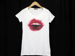シスレー SISLEY カットソー Tシャツ リップ プリント 半袖 XS 白 ホワイトのサムネイル