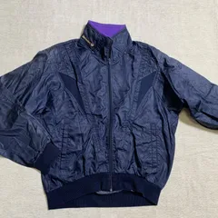 【old asics】ヴィンテージ トラックジャケット M ネイビー