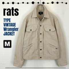 rats/ラッツ★オールドスタイルデニムジャケット★ビンテージ「ラングラー」タイプ★スナップボタン★カラーデニム/ジージャン★メンズM  #2504A091