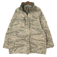 00年代 米軍実物 U.S.AIRFORCE APECS GORETEX パーカージャケット ミリタリー ABUカモ (メンズ X-LARGE LONG) 中古 古着 A1566