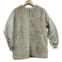 UNITED ARROWS(ユナイテッドアローズ) コート レディース - ベージュ 長袖/フェイクファー/A DAY IN THE LIFE/中綿/冬