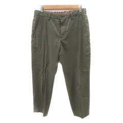 グリーンレーベルリラクシング ユナイテッドアローズ green label relaxing クロップドパンツ イージーパンツ 七分丈 S カーキ /YK13