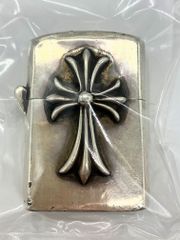 【ITAFMCWQIDBW】CHROME HEARTS Sv925 ZIPPO LIGHTERZ-V1 V1スモールCHクロス  ジッポライター  121g