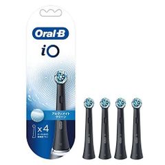 ブラウン(Braun) 【正規品】ブラウン オーラルB iO 替えブラシ アルティメイトクリーン ブラック 4本 iORBCB-4EL iOシリーズ専用