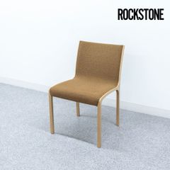 【展示品】ROCKSTONE ロックストーン COMA-ISU side chair コマイス サイド チェア ダイニング アームレス ファブリック ベージュ 岩倉 榮利 定価8万【3】
