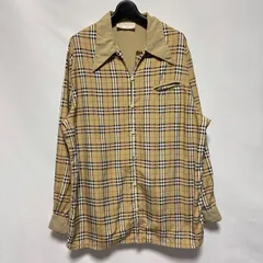 希少【Burberry バーバリー  【商品名】Burberrys vintage/シルクシャツ/チェックシャツ/長袖 シャツ
