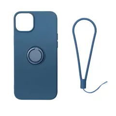 【 新品 未開封 】   ROYALMONSTER iPhone 14ProMAX 用シリコン製ケース(リング付・ネイビーブルー) Royal Monster ロイヤルモンスター RM-14PMSili-NV 未使用 送料無料