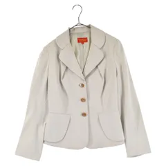 Vivienne Westwood Red Label (ヴィヴィアンウエストウッドレッドレーベル) バッグフリルデザイン ロゴボタン テーラードジャケット ベージュのサムネイル