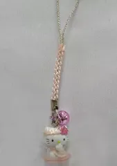 【中古】キーホルダー・マスコット(キャラクター) キティ 河津桜 根付(ピンク/シルバー) 「ハローキティ」 伊豆限定