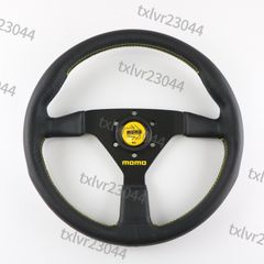 MOMO ステアリング 338mm 13インチ レザー イエロー ou-044 MOMO ステアリング 338mm 13インチ レザー イエロー ou-044 - メルカリ