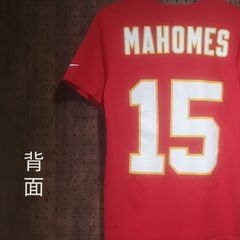 NIKE ナイキ　DRY-FIT　カンザスシティ・チーフス「１５／MAHOMES　１５」両面プリントＴシャツ　サイズＳ