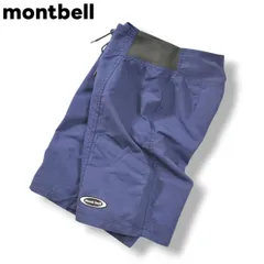 【定番】 モンベル montbell スイム ショーツ ナイロン ショート パンツ ロゴ入り S ライトブルー アウトドア ウェア カジュアル タウンユース レジャー 夏用 レディース ♪のサムネイル