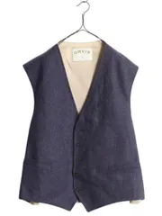 【お得なクーポン配布中!】 00s USA製 オービス テーラード ベスト メンズ XL / オールド ORVIS ツイード ウール ジレ ヘリンボーン ストライプ 大きいサイズ 前開き