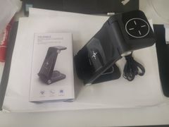 開封済み未使用見本品 ワイヤレス充電器 3in1 15W 充電スタンド Qi急速充電　Airpods 3/2/AirPodsPro1/2/AppleWatch iPhone14/13/14&13Pro/iPhone12用充電器