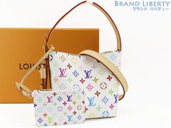【限定新古品】ルイヴィトン　LOUIS VUITTON　モノグラム マルチカラー　LV TM　オール イン BB　2WAY 斜め掛け ショルダーバッグ　ハンドバッグ　バケットバッグ　ポーチ付き　村上隆　ホワイト　M13089