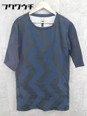 ◇ Ebonyivory エボニーアイボリー 七分袖 膝丈 ワンピース サイズF ネイビー ブラック レディース 【中古】 【1002800661190】のサムネイル