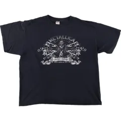 古着 00年代 METALLICA メタリカ ドクロ柄 スカル柄 バンドTシャツ バンT メンズXL相当/eaa535910