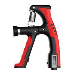 GreenGee 握力増強器 エクササイズ 握力グリッパー カウンター付き 10-100kg 負荷調整可能 ハンドグリッパー ストレス解消 リハビリ器具 テニス 野球 握力強化訓練 握りやすい 滑りづらい 男女兼用 ポリプロピレン (赤) 0