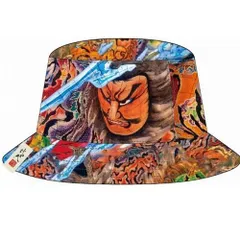 ねぶた 帽子 バケット ハット リバーシブル フリーサイズ 59cm 青森 あおもり お土産 ねぶた祭