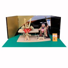 五月人形　桃太郎と兜のセット