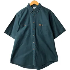古着 90年代 カーハート Carhartt ボタンダウン 半袖 ワークシャツ メンズL相当/eaa589001