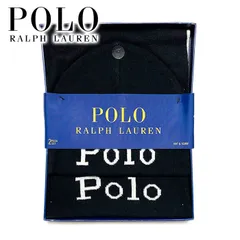送料無料 メンズ レディース マフラー ブラック Polo Ralph Lauren ポロ ラルフローレン 日本未入荷”ポロラルフローレンPoloロゴマフラー&ニットキャップセット po500