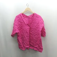 ◇ ⊂ Φ JOURNAL STANDARD relume Vネック 半袖 ブラウス サイズF ピンク レディース E  【1502060034777】