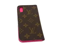 LOUIS VUITTON ルイヴィトン M63444 モノグラム フォリオ iPhone X/XS 対応 スマホケース アイフォンケース ブラウン系 DJ0044