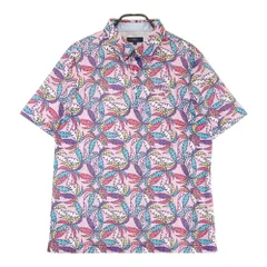 サイズ：3L CALLAWAY キャロウェイ  半袖ポロシャツ 総柄 ピンク系 [240101438500] ゴルフウェア メンズ ストスト