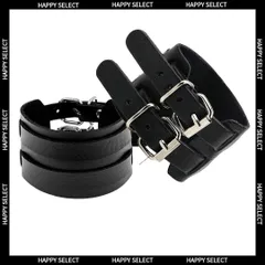 レザー ブレスレット ハロウィン パンク ロック 地雷系 ゴスロリ コスプレ コスチューム アームベルト メンズ レディース 黒 手首 腕用  軽量 カフなし 小物 カジュアル アウトドア ファッションアクセ 調整可能 男女兼用 Y2K サブカル 片腕