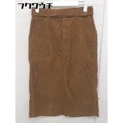 ◇ ◎ BEAUTY&YOUTH UNITED ARROWS スリット コーデュロイ 膝下丈 ナロー スカート サイズS ブラウン レディース  【中古】 【1112010024538】