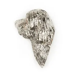 プチバセットグリフォンバンデーン イギリス製 アート ドッグ ピンバッジ コレクション 