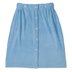 新品 ラップタオル 60cm丈 巻きタオル プールタオル マイクロファイバー 吸水 無地 柔らかい ふわふわ ツルツル お風呂上がり 着替えタオル バスタオル 子供用 (60×120 水色)