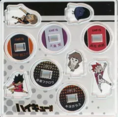 【中古】アクリルスタンド・アクリルパネル 田中龍之介＆黒尾鉄朗(ミニキャラ)＆天童覚＆清水潔子(キヨガラス)＆赤葦京治(フクロウ) 「ハイキュー!! アクリルmini☆miniフィギュア(セット)」