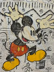 90s velvashern デッドストック Disney 総柄 ミッキーマウス ヴィンテージ tシャツ ヴェルパシーン ベルバシーン ディズニー　ミッキー　ミニー　ドナルドダッグ　グーフィー　ビンテージ　映画　80s 70s ピノキオ　ピーターパン　白雪姫