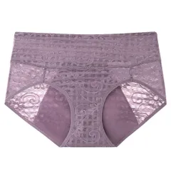 サニタリーショーツ 生理 レディース 防水シート パワーメッシュ 花柄 昼夜用 多い日 漏れにくい ロング 防水布 通気性 大きいサイズ M-4L 黒 紫 緑 rss-001