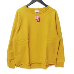 未使用 WALLA WALLA SPORT ワラワラスポーツ クルーネック スウェット スウェットシャツ 13oz CREW SWEAT SHIRT イエロー M27110321のサムネイル