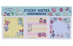 【中古】ノート・メモ帳 はぴだんぶい 付箋メモパッドカラー 「クレヨンしんちゃん×サンリオキャラクターズ」