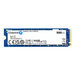 キングストンテクノロジー Kingston SSD NV3 500GB PCIe Gen 4.0 x4 最大5,000MB/秒 M.2 2280 NVMe SNV3S/500G