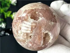 超綺麗☆ピンク桜花（おうか）☆メノウジオード丸玉YTZB86Y1/437Y01C